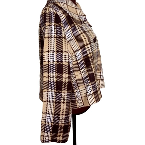 Plaid Jacket, R.Q.T, Size XL, Women’s Jacket, Plus Size Jacket, Oversize Jacket - Picture 5 of 15